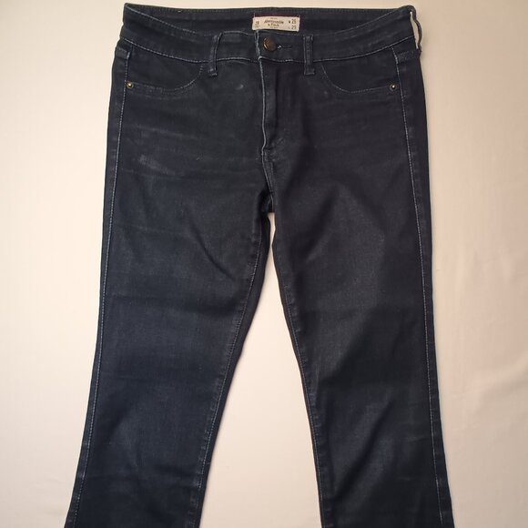 Abercrombie & Fitch Jeans Size 2 Low Rise Skinny Leg Dark Wash - Picture 3 of 9